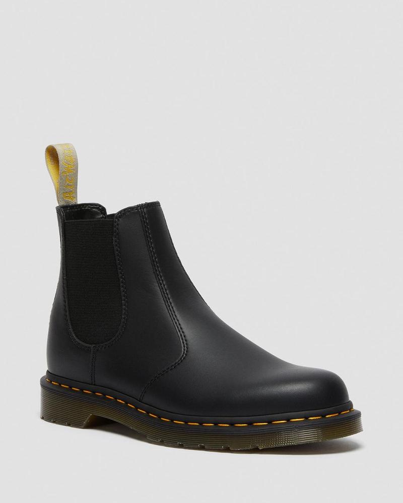 Black Men\'s Dr Martens Vegan 2976 Felix Ankle Boots | CA 456NWY